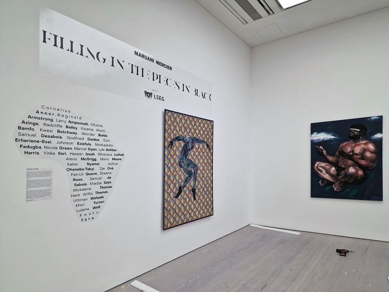 Maruani Mercier Wall Graphic exhibition vinyl, Saatchi Gallery