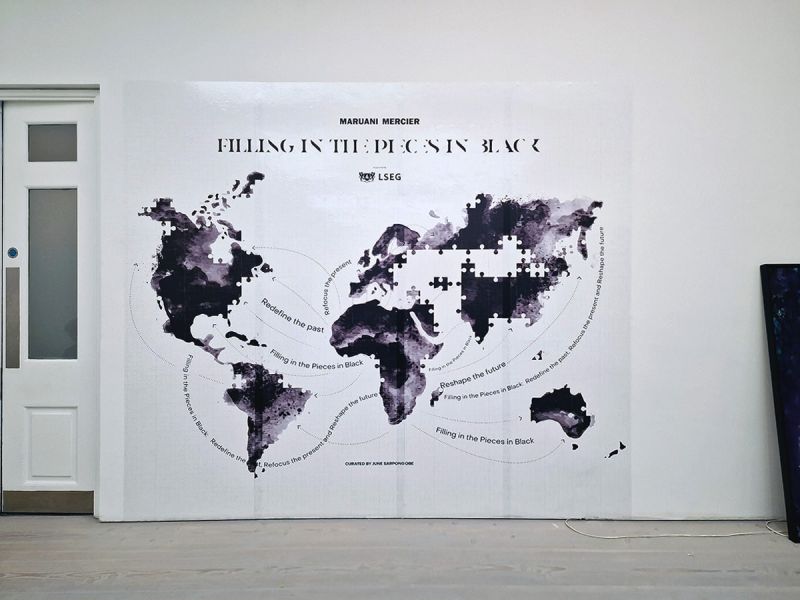 Maruani Mercier Wall Graphic exhibition vinyl, Saatchi Gallery