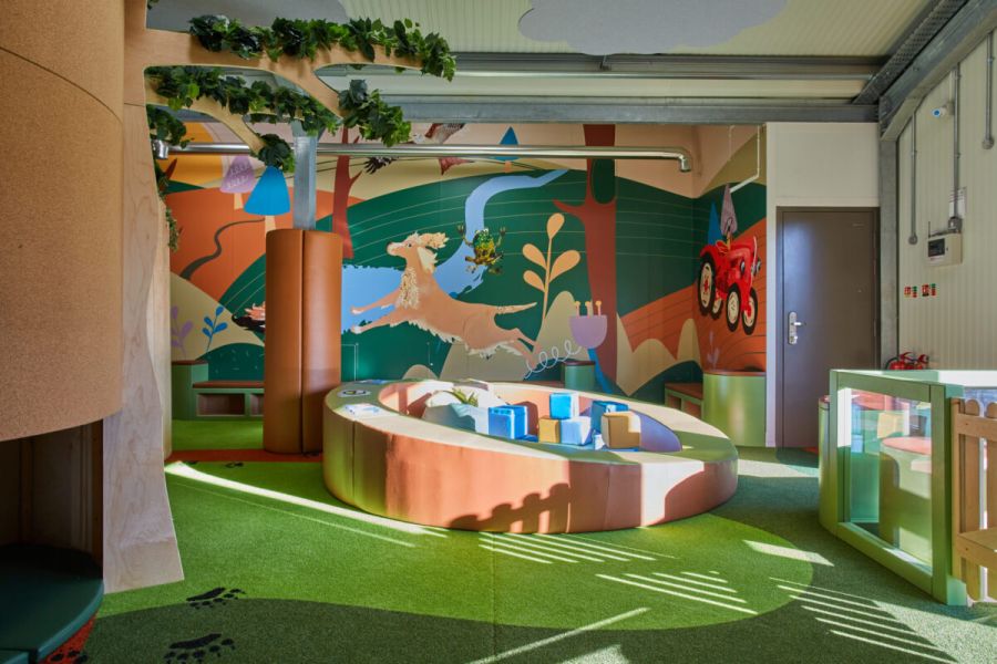 Wall covering at Walled Garden Soft Play