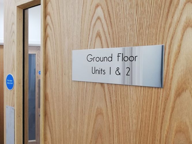 Ground Floor Door sign