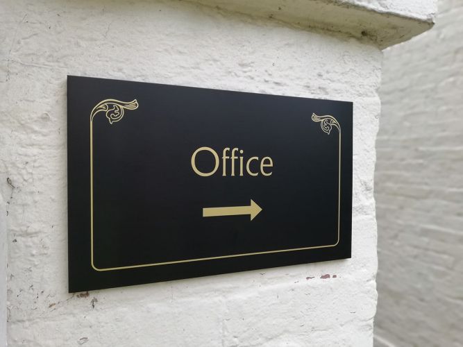 Outdoor Office sign