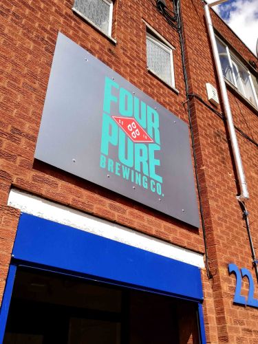 Large Building Sign, Fourpure Brewery