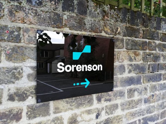 Outdoor Acrylic Sign Sorenson