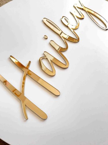 Gold mirror acrylic letters_11zon